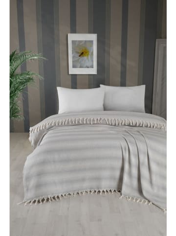 Mijolnir Bedsprei "Milo" crème/grijs