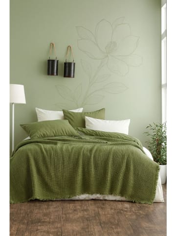 Mijolnir Tagesdecke "Muslin" in Khaki