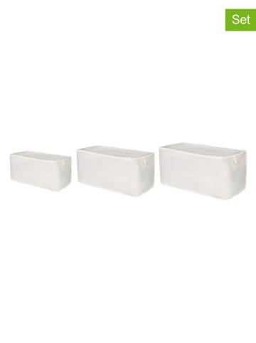 Mijolnir 3er-Set: Aufbewahrungsboxen in Creme