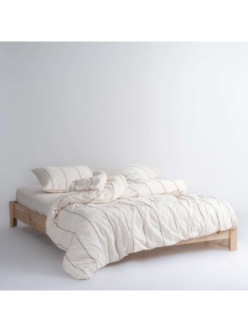 Mijolnir Komplet pościeli renforcé "Vilnuss" w kolorze kremowo-czarnym