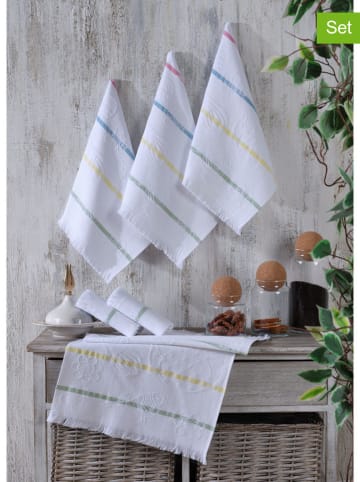 Mijolnir 6er-Set: Geschirrtücher in Weiß