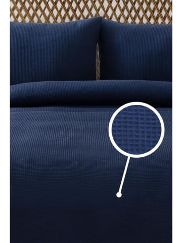 Mijolnir Bedsprei ''Waffle'' donkerblauw