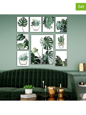 wall addiction Druki artystyczne (9 szt.) na drewnie