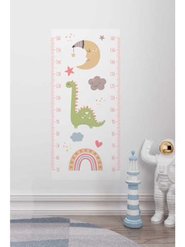 Wallity Miarka wzrostu w kolorze biało-zielono-żółtym - 40 x 120 cm