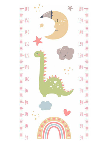 Wallity Miarka wzrostu w kolorze biało-zielono-żółtym - 40 x 120 cm