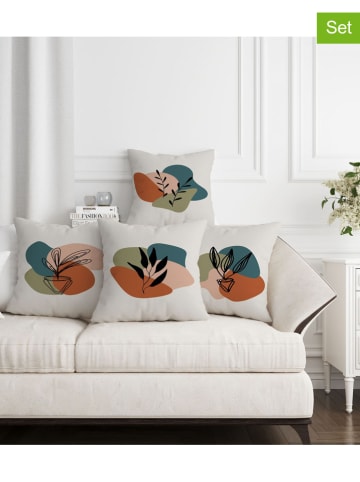 Wallity Poszewki (4 szt.) w kolorze białym ze wzorem na poduszkę