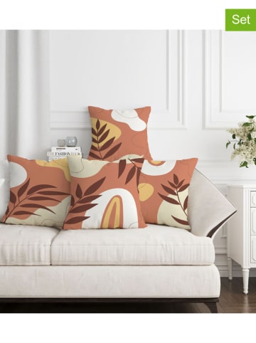 Wallity Poszewki (4 szt.) w kolorze żółto-jasnoróżowo-kremowym na poduszkę