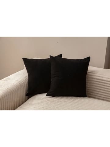 Wallity Poszewki (2 szt.) w kolorze czarnym na poduszkę - 43 x 43 cm