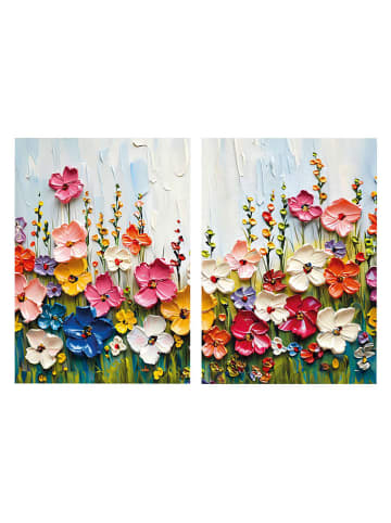 Wallity Druki (2 szt.) ze wzorem na płótnie - 80 x 120 cm