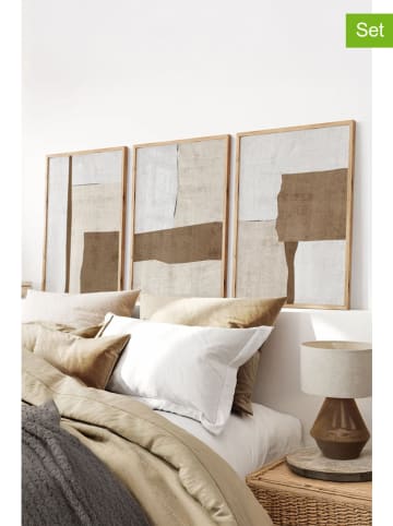 Wallity 3er-Set: Gerahmte Kunstdrucke