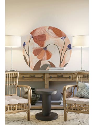 Wallity Wandsticker oranje/groen - Ø 78 cm