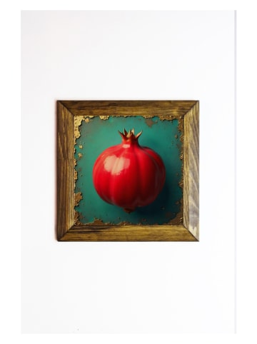 Wallity Druk artystyczny na kamieniu w ramce - 15,5 x 15,5 cm