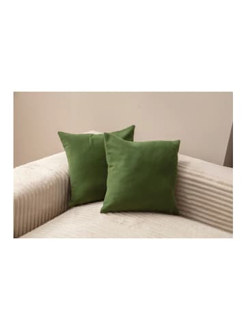 Wallity 2er-Set: Kissenhüllen in Grün