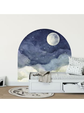 Wallity Naklejka ścienna w kolorze biało-granatowym - 70 x 100 cm