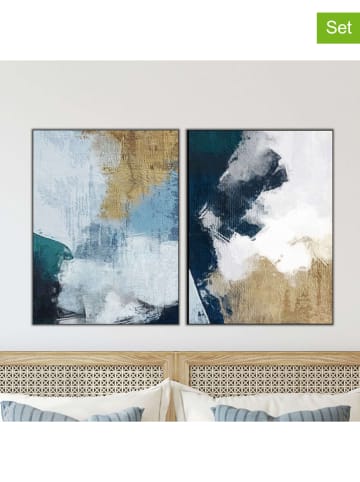 Wallity Druki artystyczne (2 szt.) w ramce - 80 x 60 cm