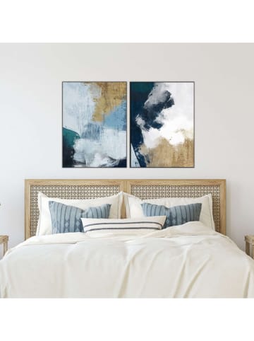 Wallity 2-delige set: ingelijste kunstdrukken - (L)80 x (B)60 cm
