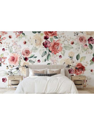 Wallity Wandsticker in Weiß/ Rosa - (L)100 x (B)100 cm