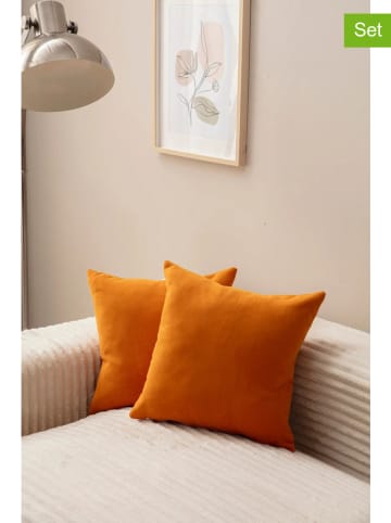 Wallity Poszewki (2 szt.) w kolorze pomarańczowym na poduszkę - 43 x 43 cm