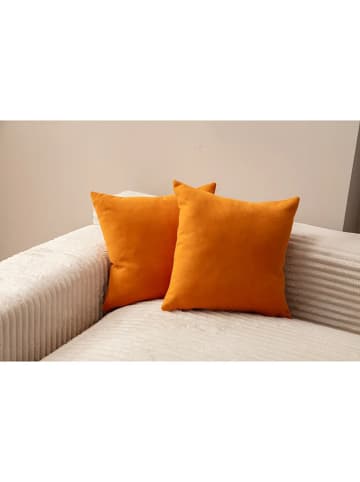 Wallity Poszewki (2 szt.) w kolorze pomarańczowym na poduszkę - 43 x 43 cm