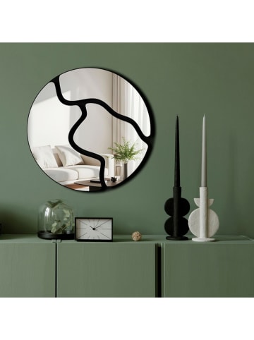 Wallity Spiegel zwart - Ø 48 cm