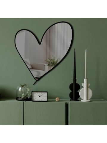 Wallity Spiegel in Schwarz - (L)48 x (B)43 cm