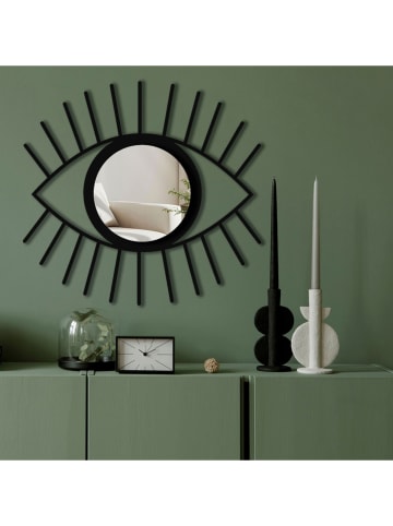 Wallity Lustro w kolorze srebrno-czarnym - 45 x 48 cm