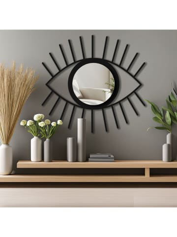 Wallity Lustro w kolorze srebrno-czarnym - 45 x 48 cm