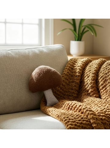 Wallity Poduszka w kolorze brązowo-białym - 26 x 22 cm