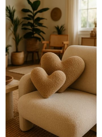 Wallity Kissen in Hellbraun - (L)45 x (B)42 cm