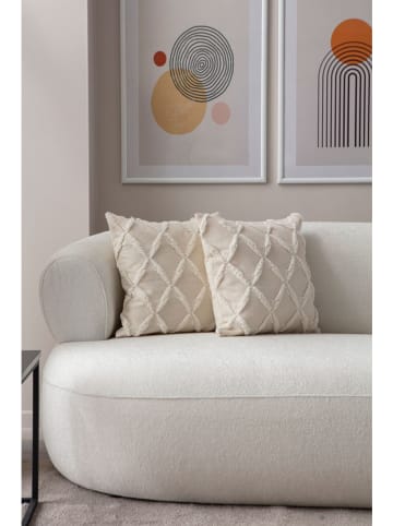 Wallity 2er-Set: Kissenhüllen in Creme