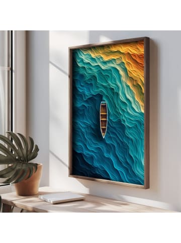 Wallity Gerahmter Kunstdruck - (B)50 x (H)70 cm