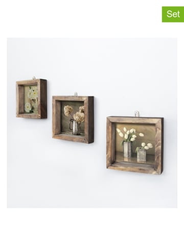 Wallity Druki artystyczne (3 szt.) w ramce - 15 x 15 cm