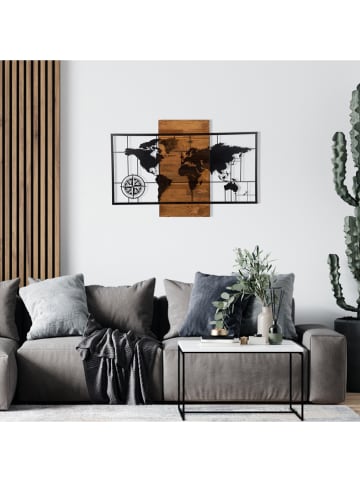 Wallity Wanddecor zwart/bruin - (L)58 x (B)85 cm