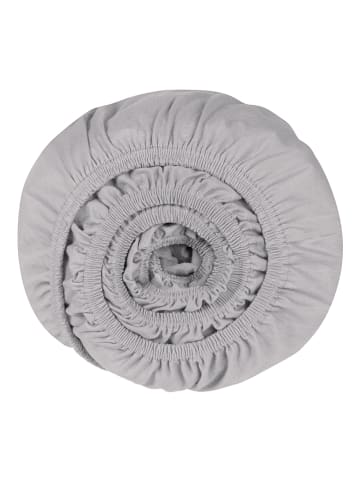 Schiesser Jersey-Spannbettlaken in Grau