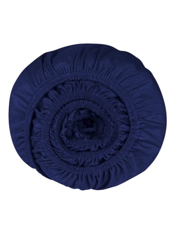 Schiesser Topperspannbettlaken "Flexi" in Dunkelblau