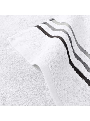 Schiesser 2er-Set: Duschtücher "Skyline" in Weiß