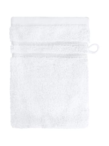 Schiesser 5er-Set: Waschhandschuhe "Milano" in Weiß
