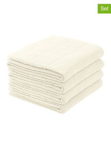 Schiesser 4er-Set: Handtücher "Turin" in Creme