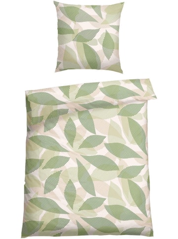 Schiesser Renforcé-Bettwäsche-Set "Lea" in Grün