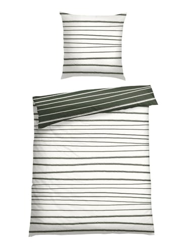 Schiesser Renforcé-Bettwäsche-Set "Wesley" in Grün