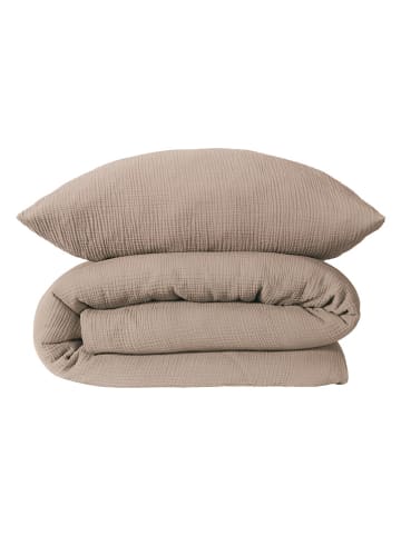 Schiesser Mousseline beddengoedset "Elara" beige