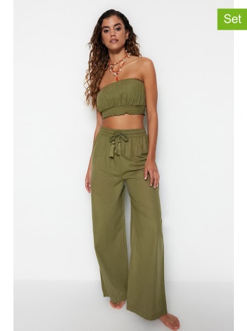 trendyol 2-częściowy zestaw w kolorze khaki