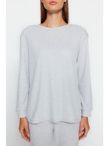 trendyol Piżama w kolorze jasnoszarym