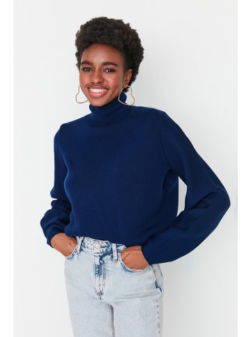 trendyol Rollkragenpullover in Dunkelblau