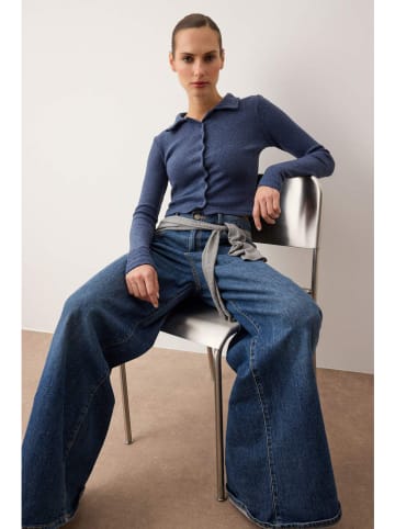 trendyol Bluse in Dunkelblau