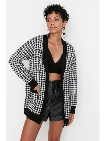 trendyol Kardigan w kolorze czarno-białym