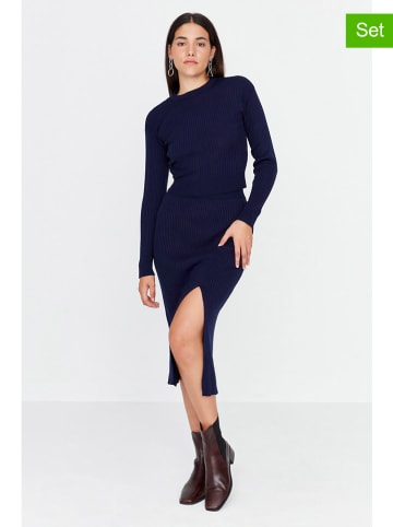 trendyol 2-częściowy zestaw w kolorze granatowym
