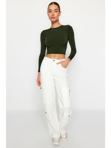 trendyol Koszulka w kolorze khaki