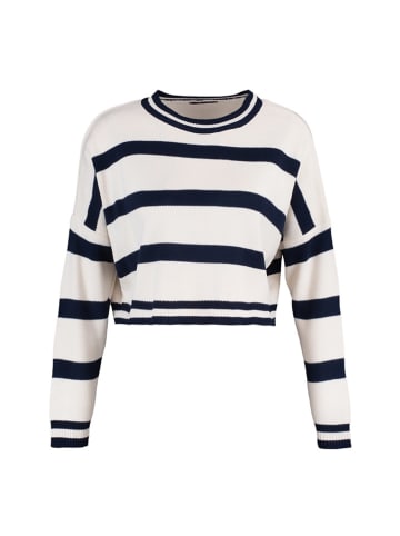 trendyol Pullover in Weiß/ Dunkelblau