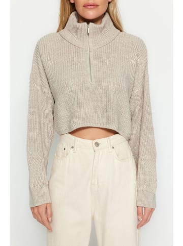 trendyol Sweter w kolorze beżowym